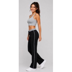 Pantalón NEGRO pretina combinada 