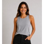 Blusa  sin manga GRIS