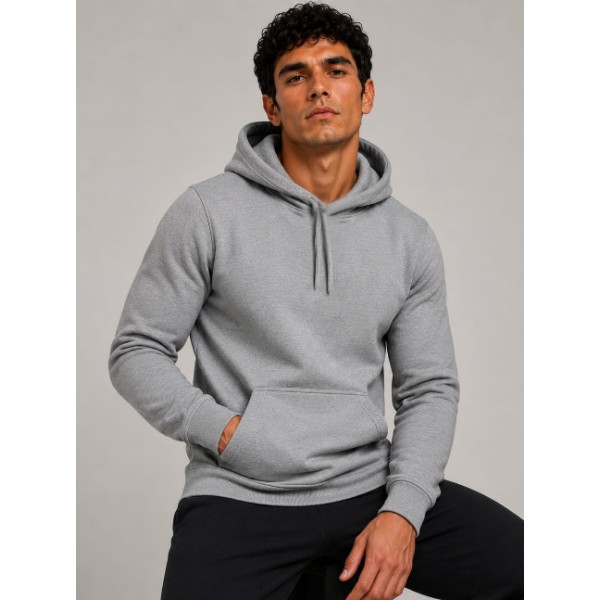 Sudadero GRIS capuchón 