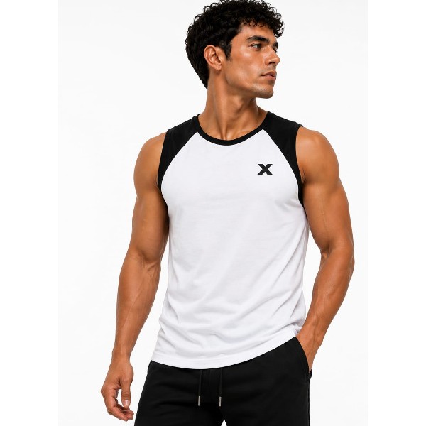 T-Shirt sin manga combinada