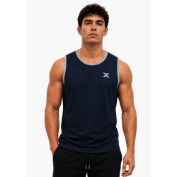 Camiseta  Azul con bies
