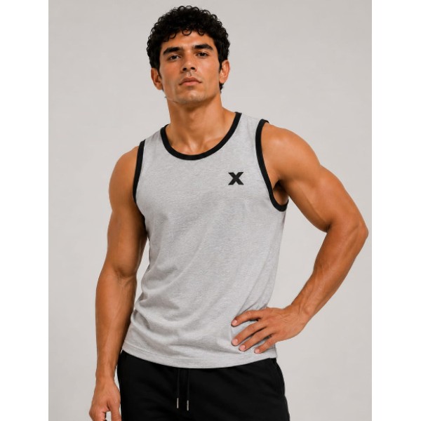 Camiseta Gris con bies