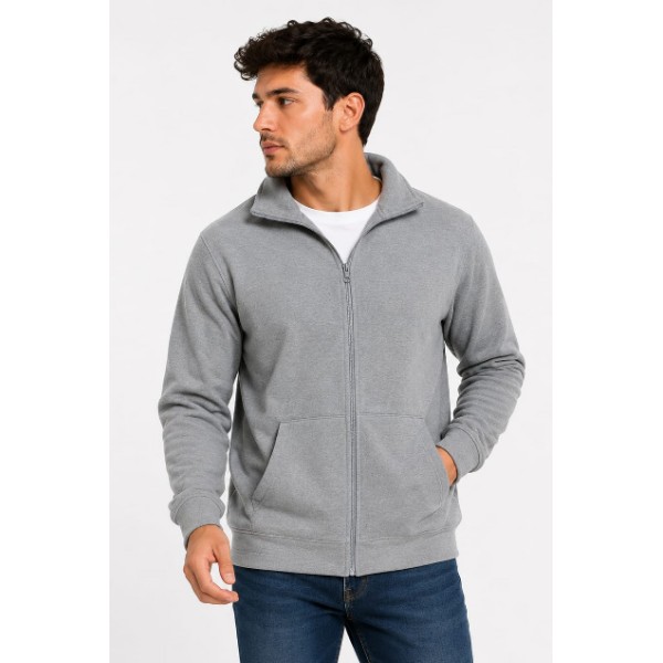 Sudadero Gris con cuello 