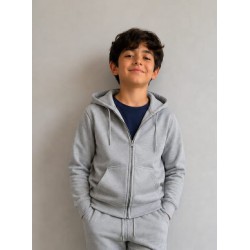 Sudadero GRIS con zipper 