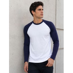 T-Shirt BLANCA CON AZUL manga larga
