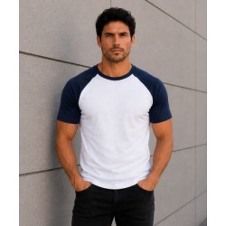 T-Shirt BLANCA y AZUL manga corta