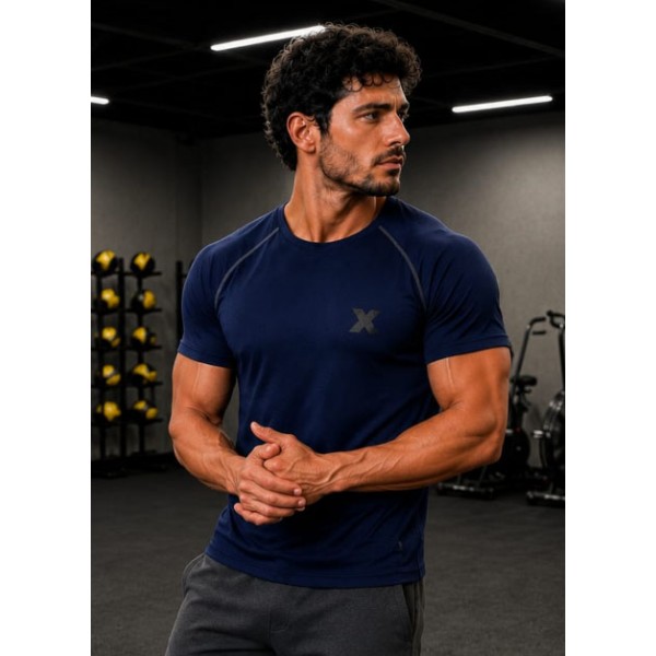 T-Shirt AZUL MARINO deportiva manga corta T-Shirt AZUL MARINO deportiva manga corta
