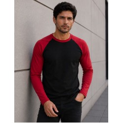 T-Shirt ROJA Y NEGRA manga larga 
