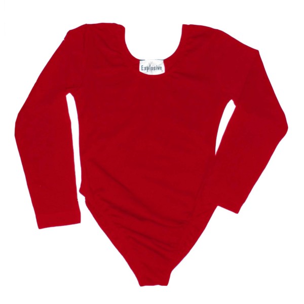 Leotardo manga larga  ROJO Niña