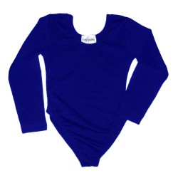 Leotardo  manga larga AZUL PAVO Niña