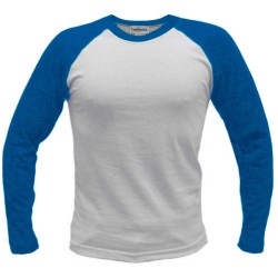 T-shirt Blanco y Pavo manga larga