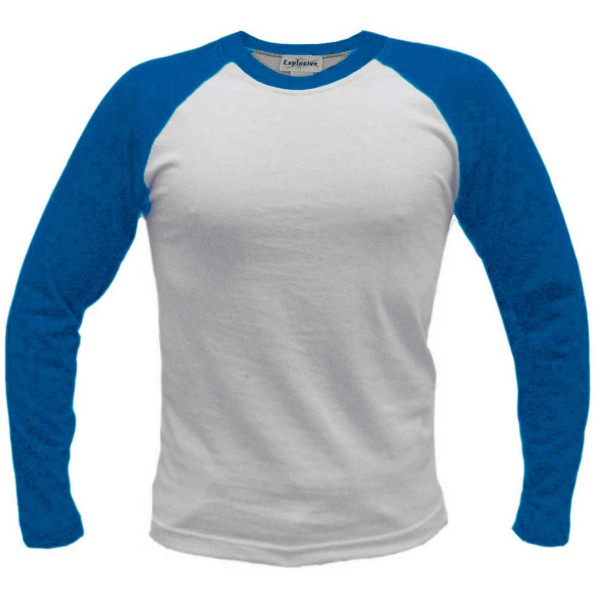 T-shirt Blanco y Pavo manga larga