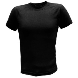T-shirt NEGRA manga corta ranglán