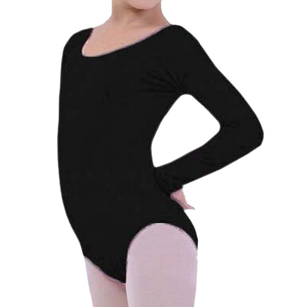 Leotardo manga larga  NEGRO Niña
