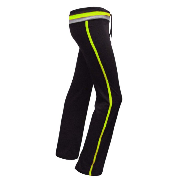 Pantalón NEGRO pretina combinada Dama.