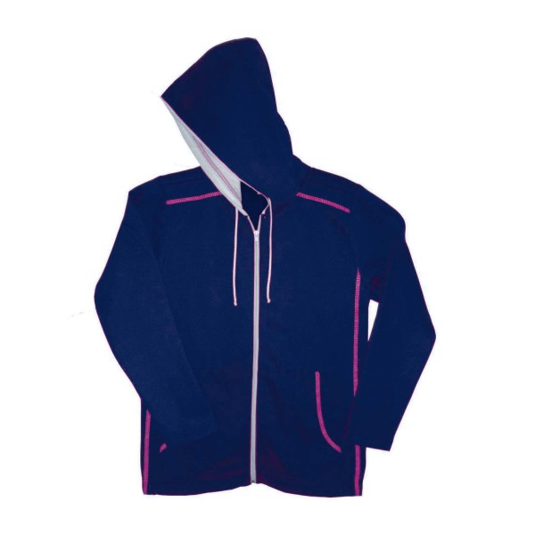 Sudadero AZUL con zipper Niña