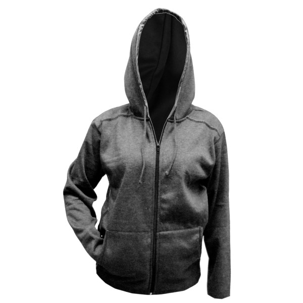 Sudadero OXFORD zipper y capuchón Dama