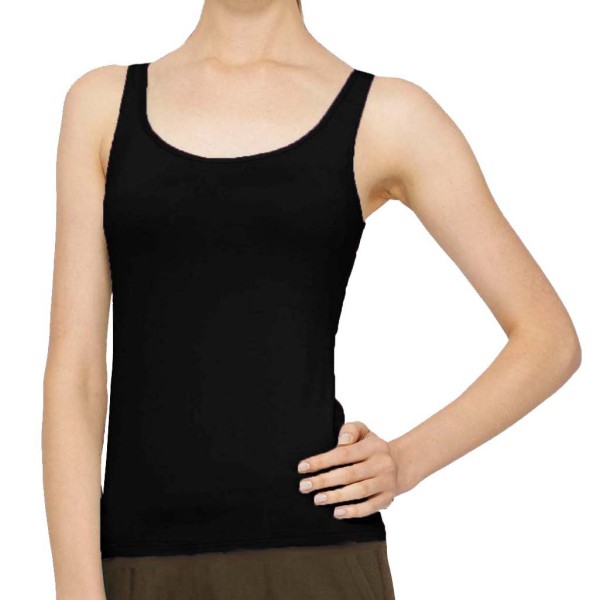 Top largo NEGRO Dama