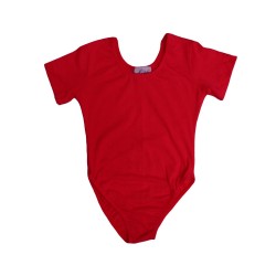 Leotardo ROJO manga corta Niña